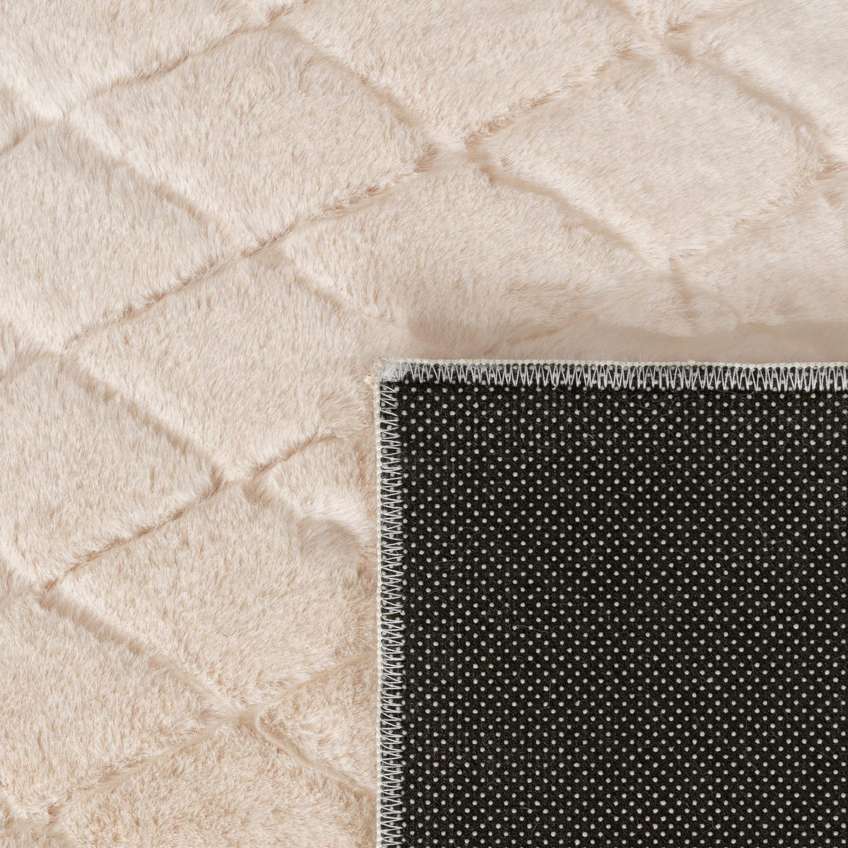 HOCHFLORTEPPICH, mit Struktur, Florhöhe 22 mm, Creme, 80 x 150 cm - Beige, Textil (80/150cm) - KADIMA DESIGN