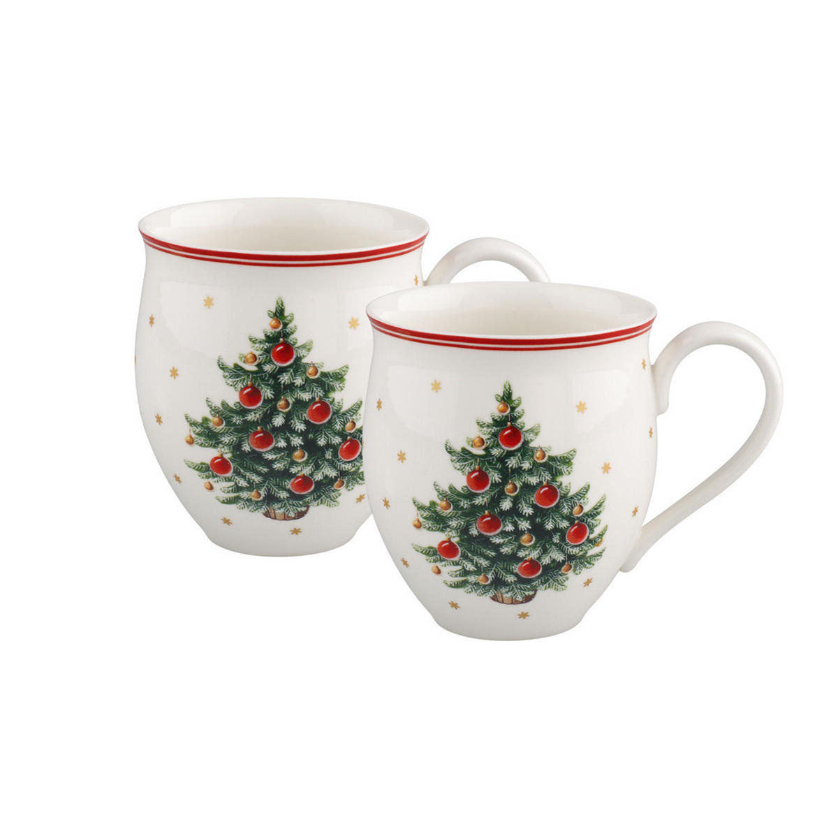 HENKELBECHER TANNENBAUM Toy's Delight bunt 390 ml 2er Set - Multicolor, Keramik (0.39L) - Villeroy & Boch