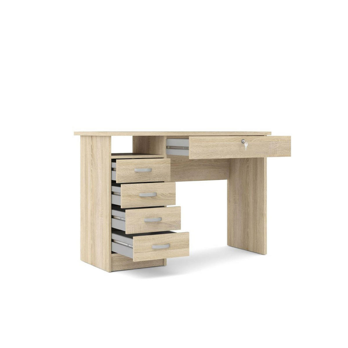 SCHREIBTISCH Fula Eichefarben 109/48/76 cm - Eichefarben, Holzwerkstoff (48/109/76cm) - ebuy24