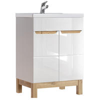 WASCHTISCH Solna-56 - Weiß, Holzwerkstoff (60/85/46cm) - Lomado