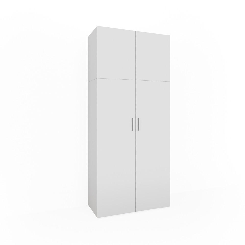 AKTENSCHRANK Ingo Weiß 80 x 182.4 cm - Weiß, Holzwerkstoff (80/182.4/37cm) - Vicco