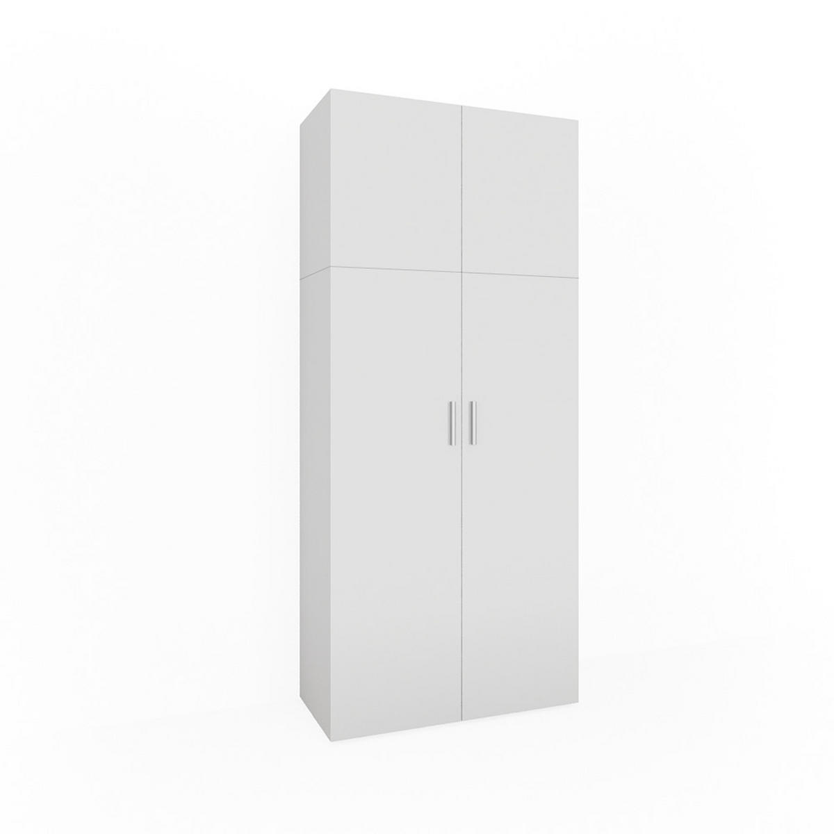 AKTENSCHRANK Ingo Weiß 80 x 182.4 cm - Weiß, Holzwerkstoff (80/182.4/37cm) - Vicco
