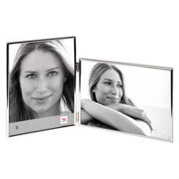 BILDERRAHMEN Chloe 2x13x18, silber - Silberfarben, Metall (32/16/1cm) - EMIX24