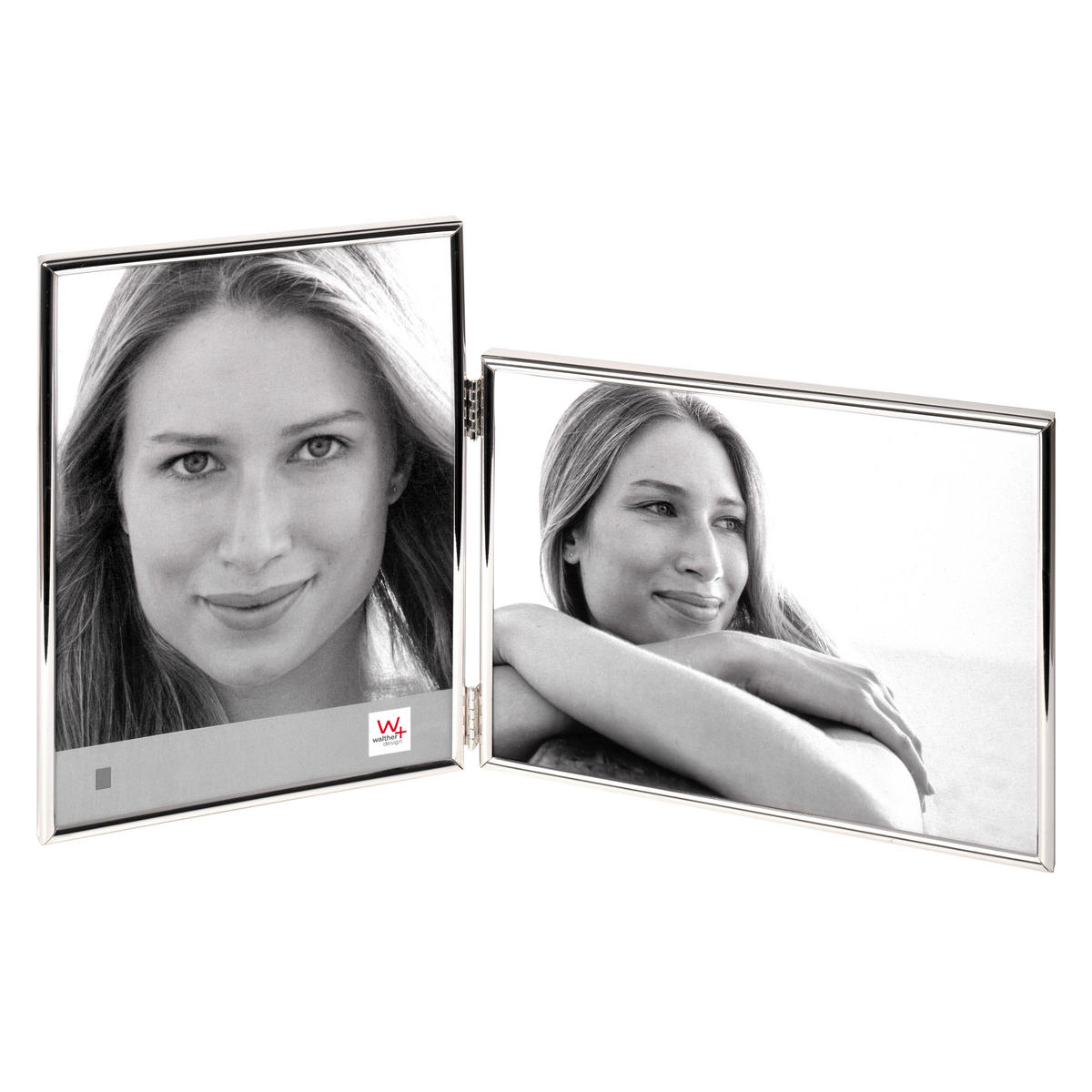 BILDERRAHMEN Chloe 2x13x18, silber - Silberfarben, Metall (32/16/1cm) - EMIX24