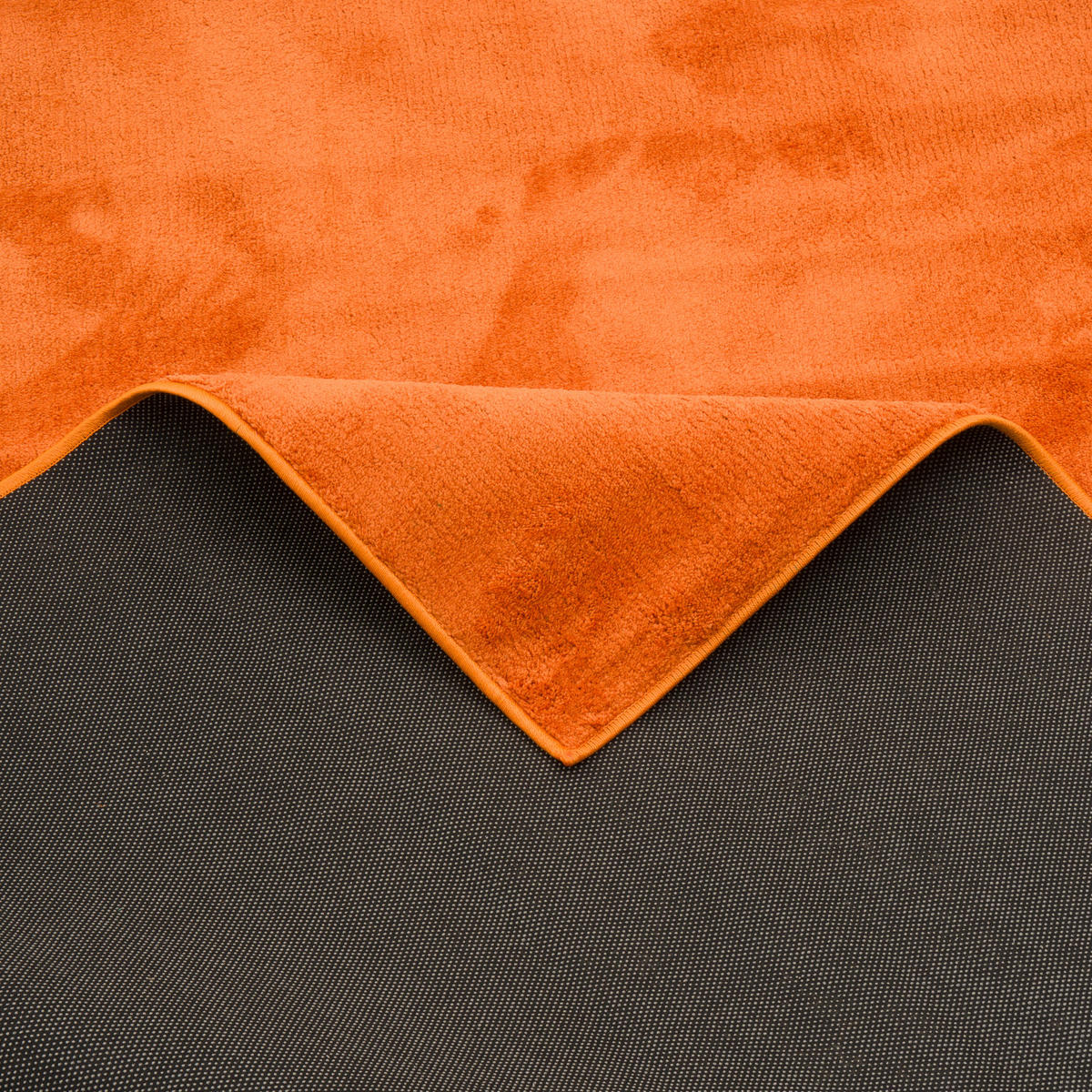 LUXUS SUPER SOFT HOCHFLOR LANGFLOR TEPPICH DELUXE - Orange, Textil (100/100cm) - Snapstyle