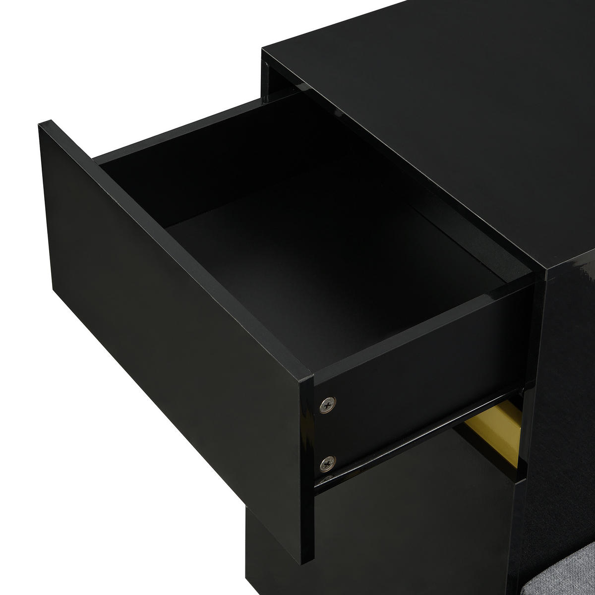 SCHUHSCHRANK aus MDF 120x35x85cm in Schwarz mit Sitzbank & Schublade - Schwarz, Holzwerkstoff (120/85/35cm) - Modfu