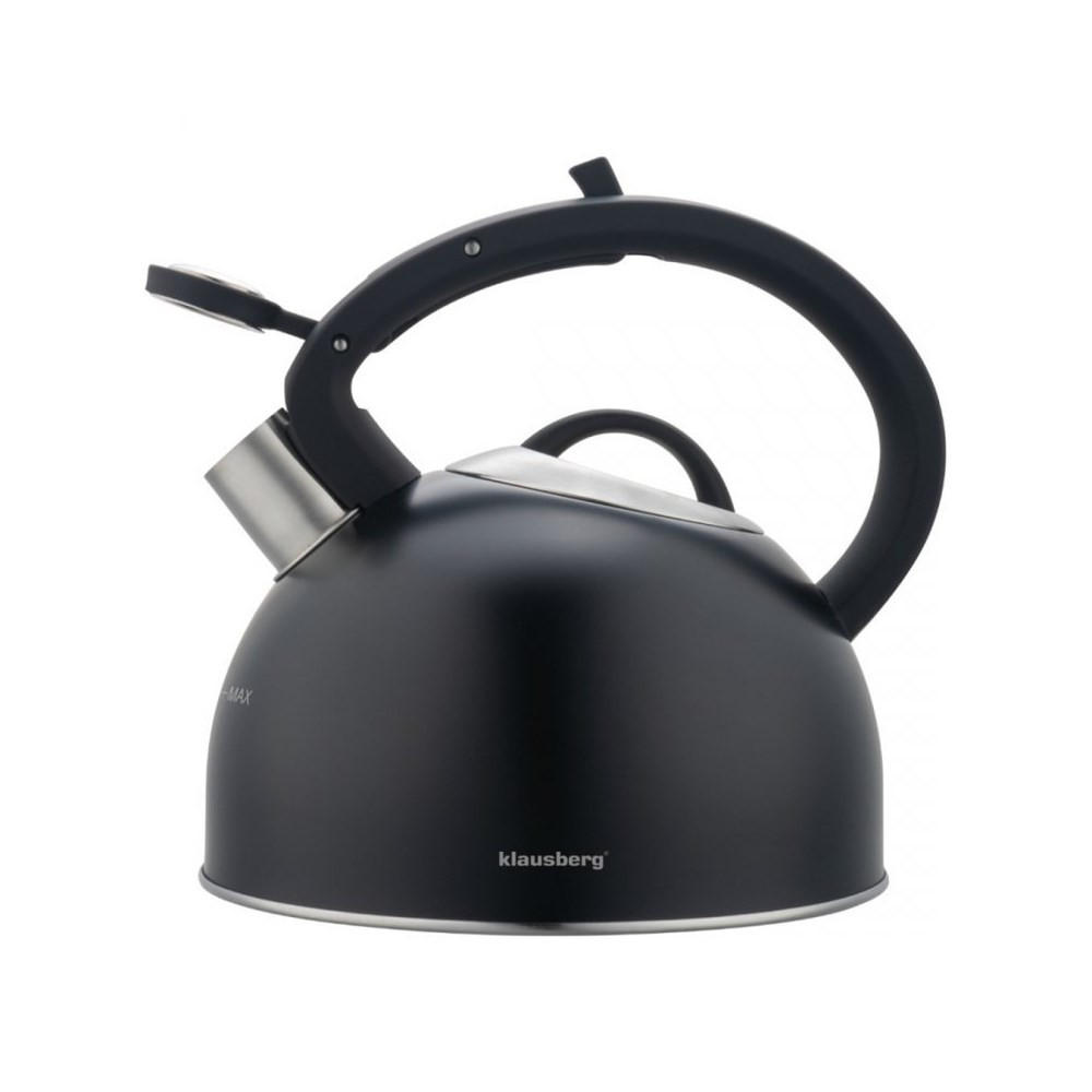 WASSERKESSEL Schwarz 21/23/22 cm KB7911 - Schwarz, Metall (21cm) - Klausberg 