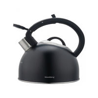 WASSERKESSEL Schwarz 21/23/22 cm KB7911 - Schwarz, Metall (21cm) - Klausberg 