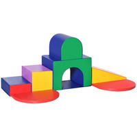 BAUSTEINSET - Multicolor, Kunststoff (130/40/170cm) - HOMCOM