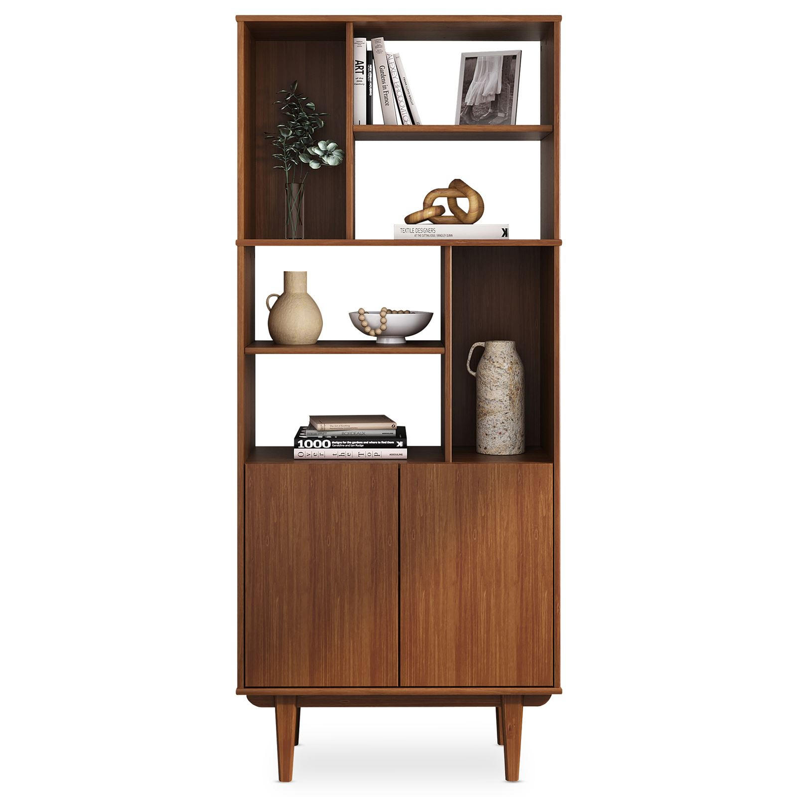 WOHNZIMMERSCHRANK SIMONA - Kastanienfarben, Holz (80/188/37cm) - IDIMEX