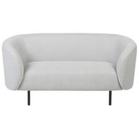 2-SITZER-SOFA Polsterbezug Weiß Loen - Weiß, Textil (155/79/70cm) - Beliani