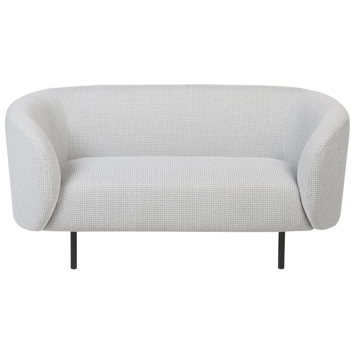 2-SITZER-SOFA Polsterbezug Weiß Loen - Weiß, Textil (155/79/70cm) - Beliani
