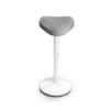 BÜROHOCKER Nexus Anthrazit - Anthrazit/Weiß, Textil/Metall (36/82/36cm) - Clouvou