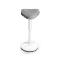 BÜROHOCKER Nexus Anthrazit - Anthrazit/Weiß, Textil/Metall (36/82/36cm) - Clouvou