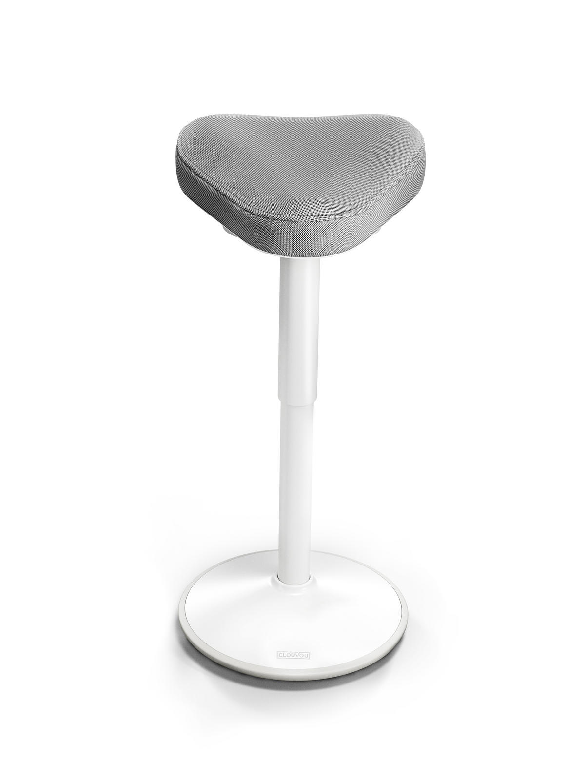 BÜROHOCKER Nexus Anthrazit - Anthrazit/Weiß, Textil/Metall (36/82/36cm) - Clouvou