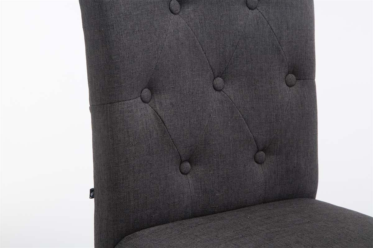 BARHOCKER Likel Stoff Dunkelgrau Dunkelbraun - Dunkelgrau, Textil (42/113/57cm) - DELUKE