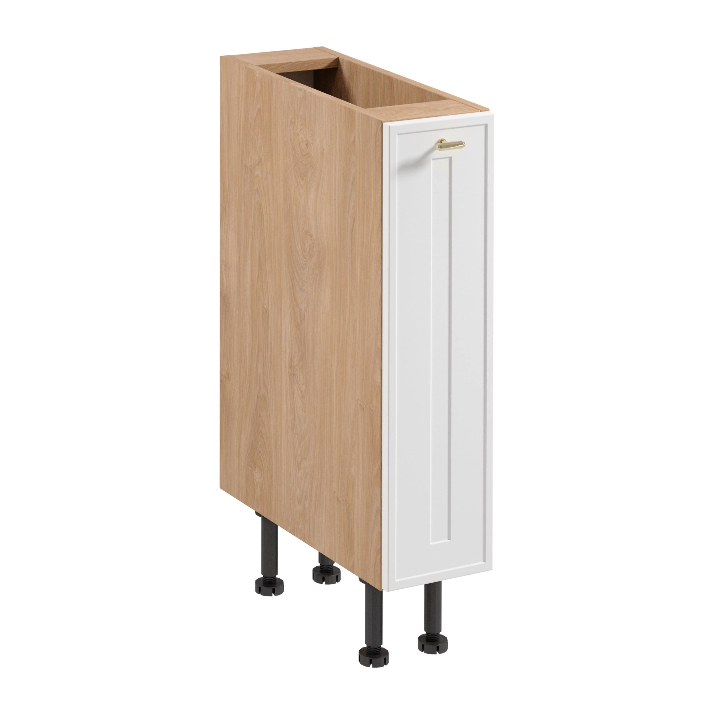 Royal24_Markt Apothekerschrank Sonoma Eiche, Weiß 20x87x52 cm