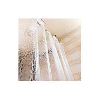DUSCHVORHANG EVA dick 120 x 180 cm transparent wasserdicht schimmelresistent Badezimmer - Transparent, Textil (180/120cm) - MCBOSON