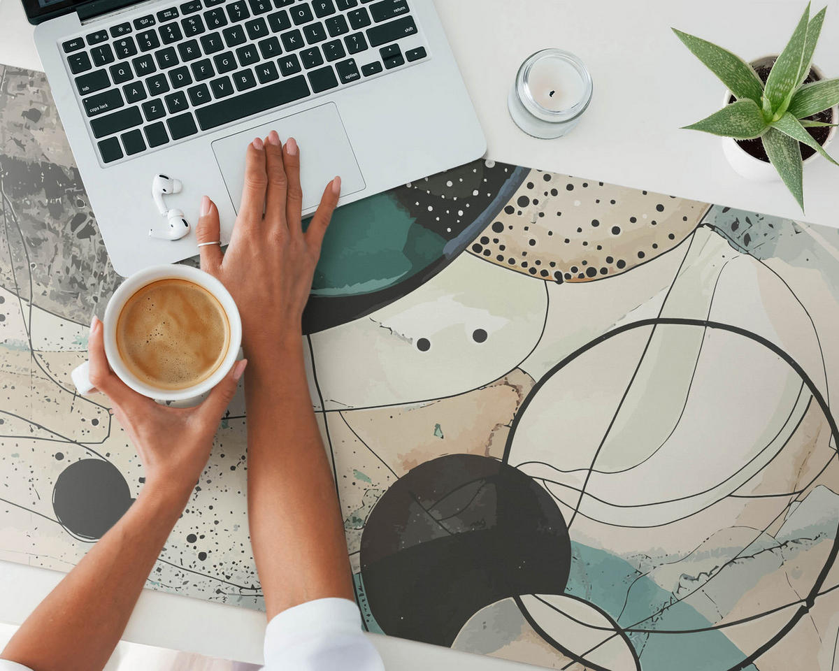 SCHREIBTISCHUNTERLAGE 120x60 cm Türkis - Türkis, Kunststoff (1.6/120/60cm) - Wallfluent