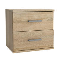 NACHTTISCH NOCTA 48/50/35 cm Sonoma Eiche - Sonoma Eiche, Holzwerkstoff (48/50/35cm) - MASSENO