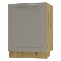 KÜCHENUNTERSCHRANK Kvantum D1D/60 Beige Matt / Eiche Artisan Matt 60 / 50 / 82cm - Beige/Eiche Artisan, Holz/Holzwerkstoff (60/82/50cm) - Feldmann-Wohnen