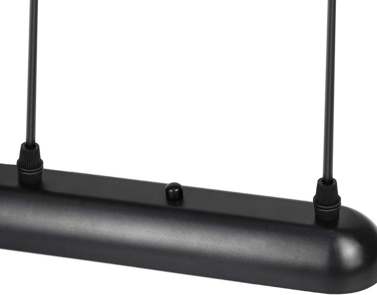 HÄNGELEUCHTE Walburga 3-flammig 50/15/144 cm - Schwarz, Metall (50/15/144cm) - Nettlife