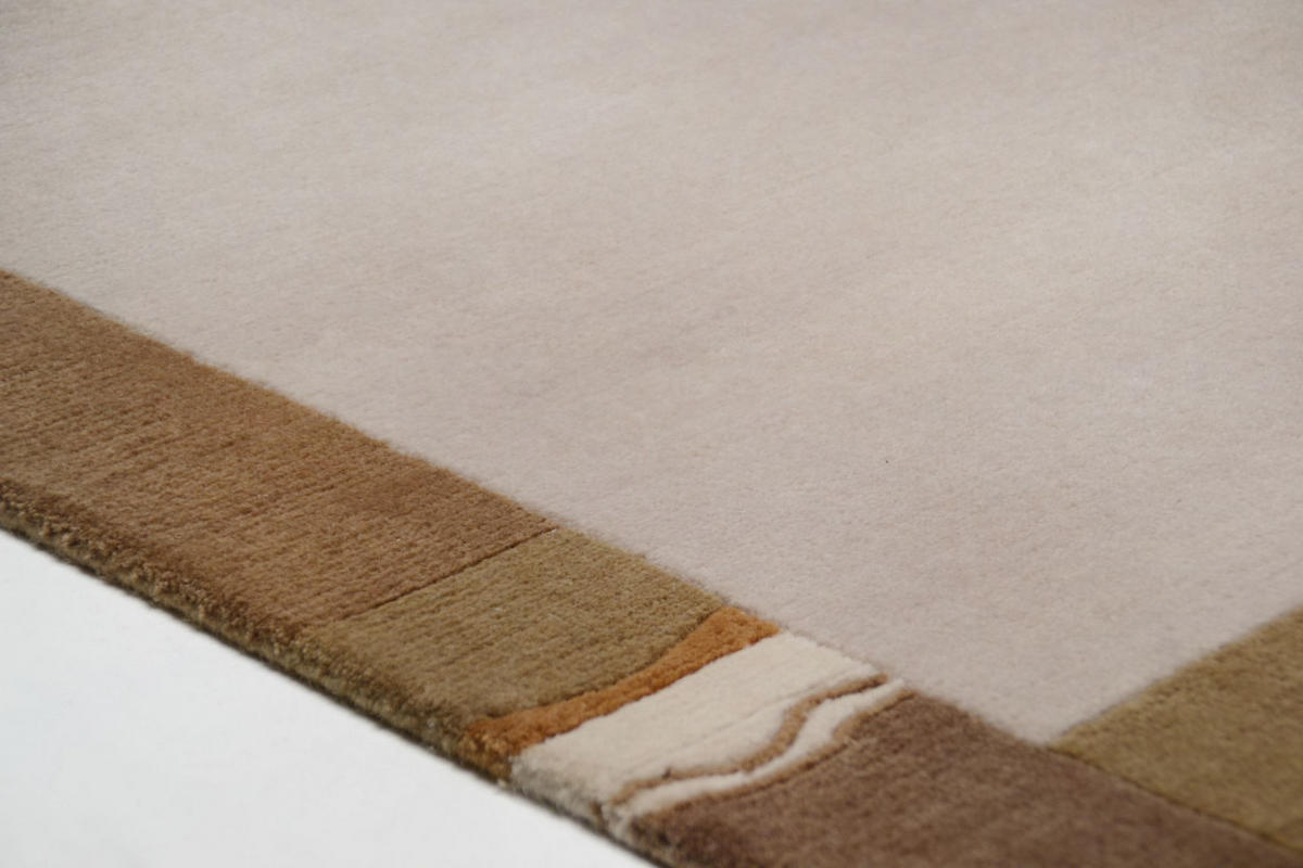 WOLLTEPPICH Avanti 80x200 cm - Sandfarben, Textil (80/200cm) - THEKO