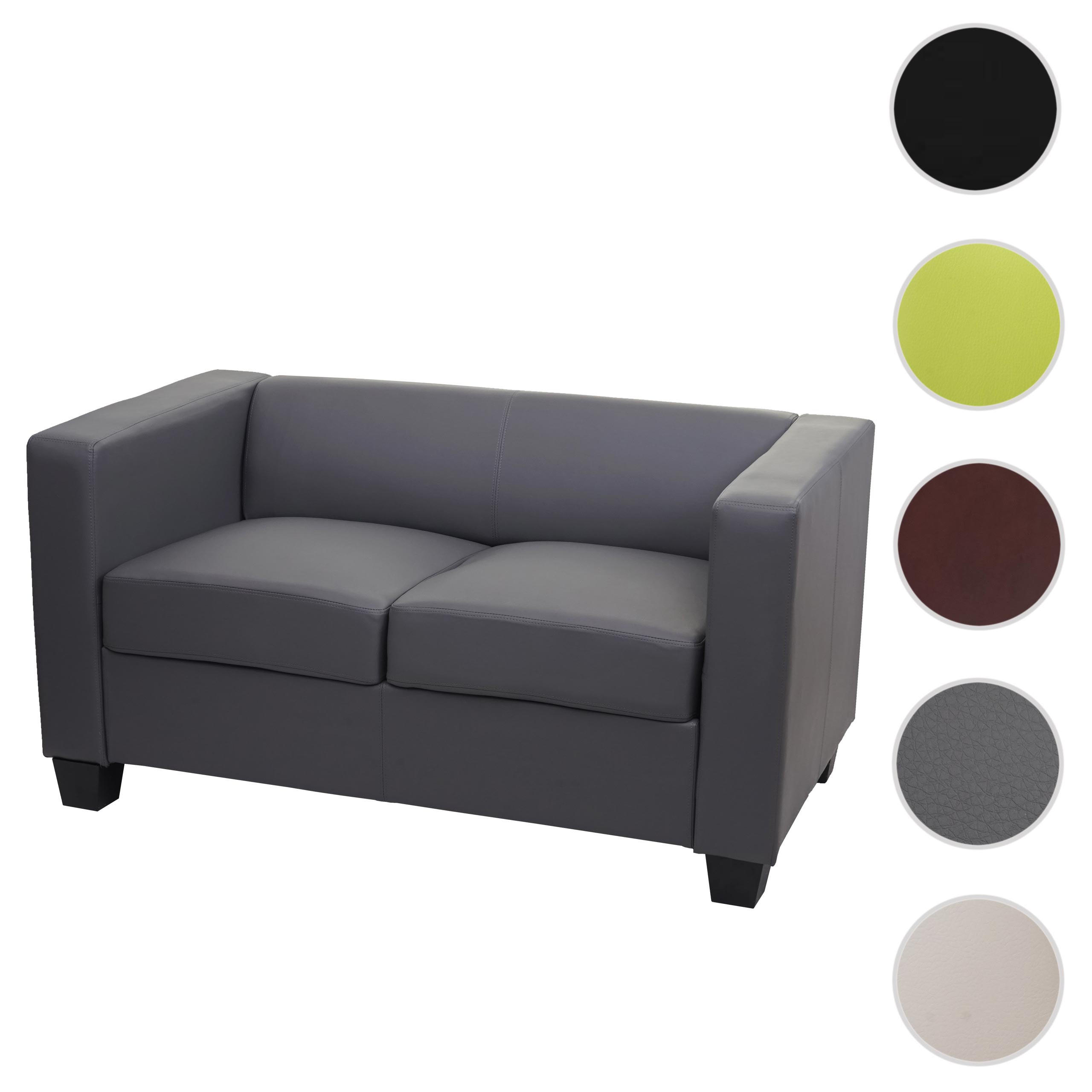 Thumbnail - MCW 2-Sitzer-Sofa, Grau, Textil, 137x70x75 cm, Wohnzimmer, Sofas & Couches, Sofas, 2-Sitzer Sofas