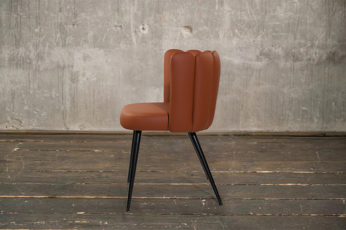 ESSZIMMERSTUHL JADA Braun Kunstleder - Dunkelbraun/Braun, Textil (59/79/55cm) - KAWOLA