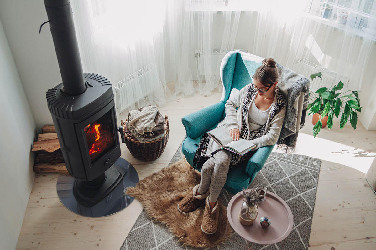 GLASPLATTE für Kamin Ø 50 cm - Dunkelblau, Glas (50/50/0.4cm) - TULUP