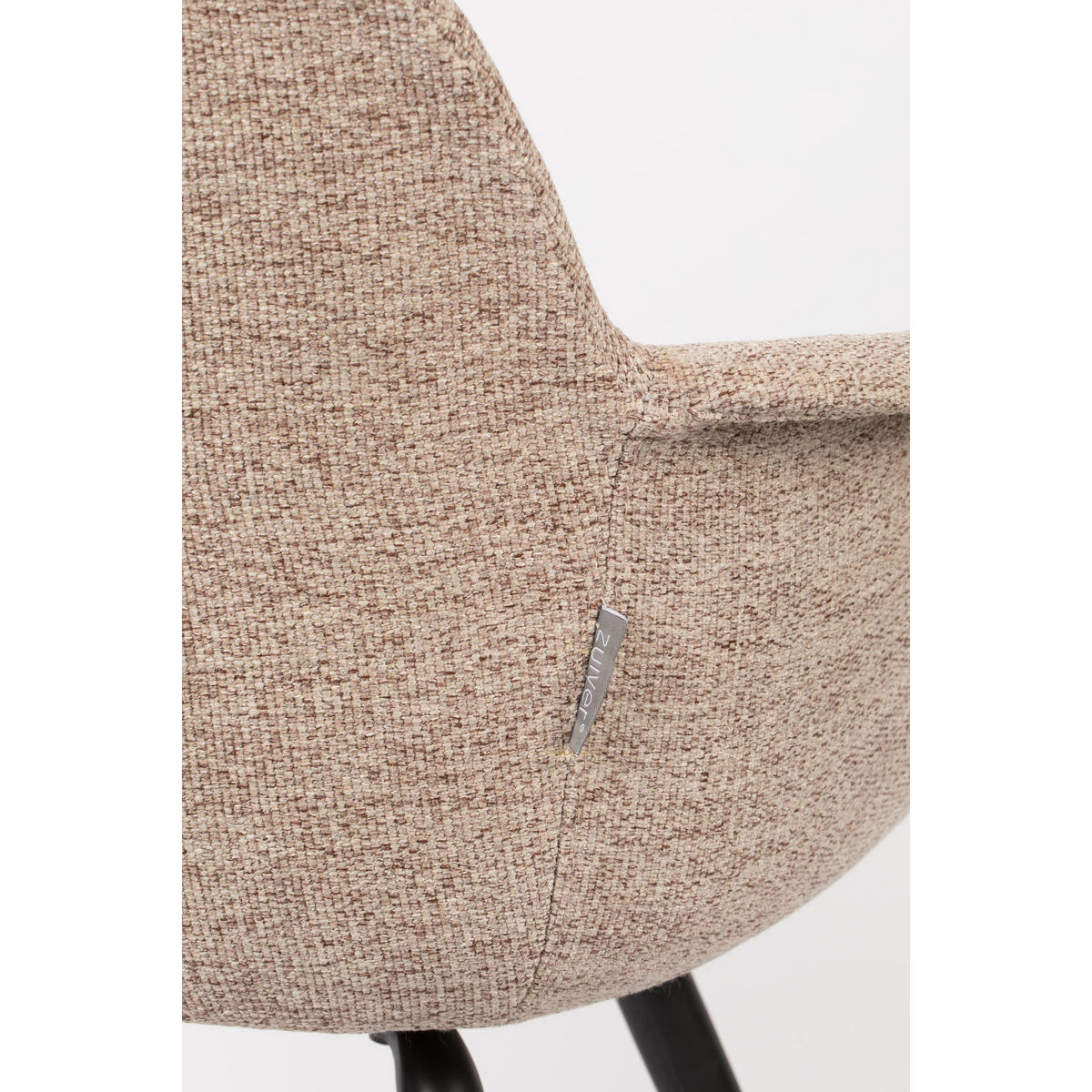 ESSZIMMERSTUHL Albert Kuip Soft Armlehne Beige - 2 er Set - Beige, Textil (59/81.5/55cm) - Zuiver