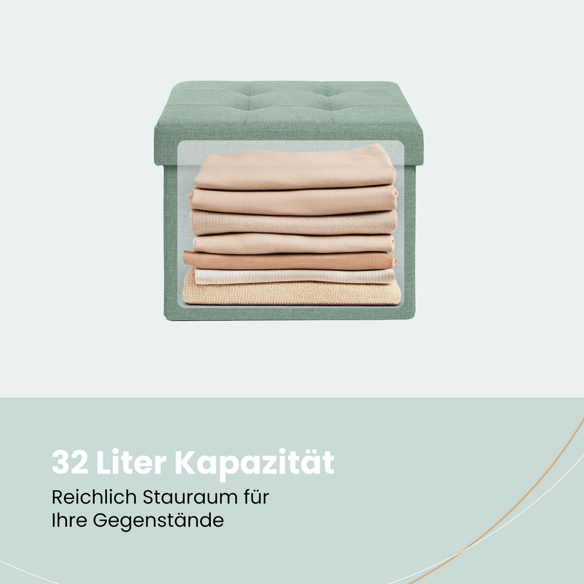 SITZHOCKER 41/31/31 cm, Türkis - Türkis, Kunststoff (31/31/41cm) - Blumtal