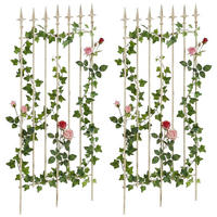 RANKGITTER 2er Set Metall Antik-Creme - Creme, Metall (50/100/0.7cm) - CLP