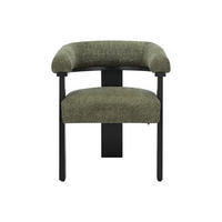 STUHL - 64 cm x 60 cm - Stoff - Schwarz, Khaki LIVELIA - Waldgrün, Textil (64/78/60cm) - Vente-Unique