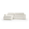 ECKSOFA mit Schlaffunktion Pablitto, Hellbeige - Beige, Textil (286/100cm) - Meblito