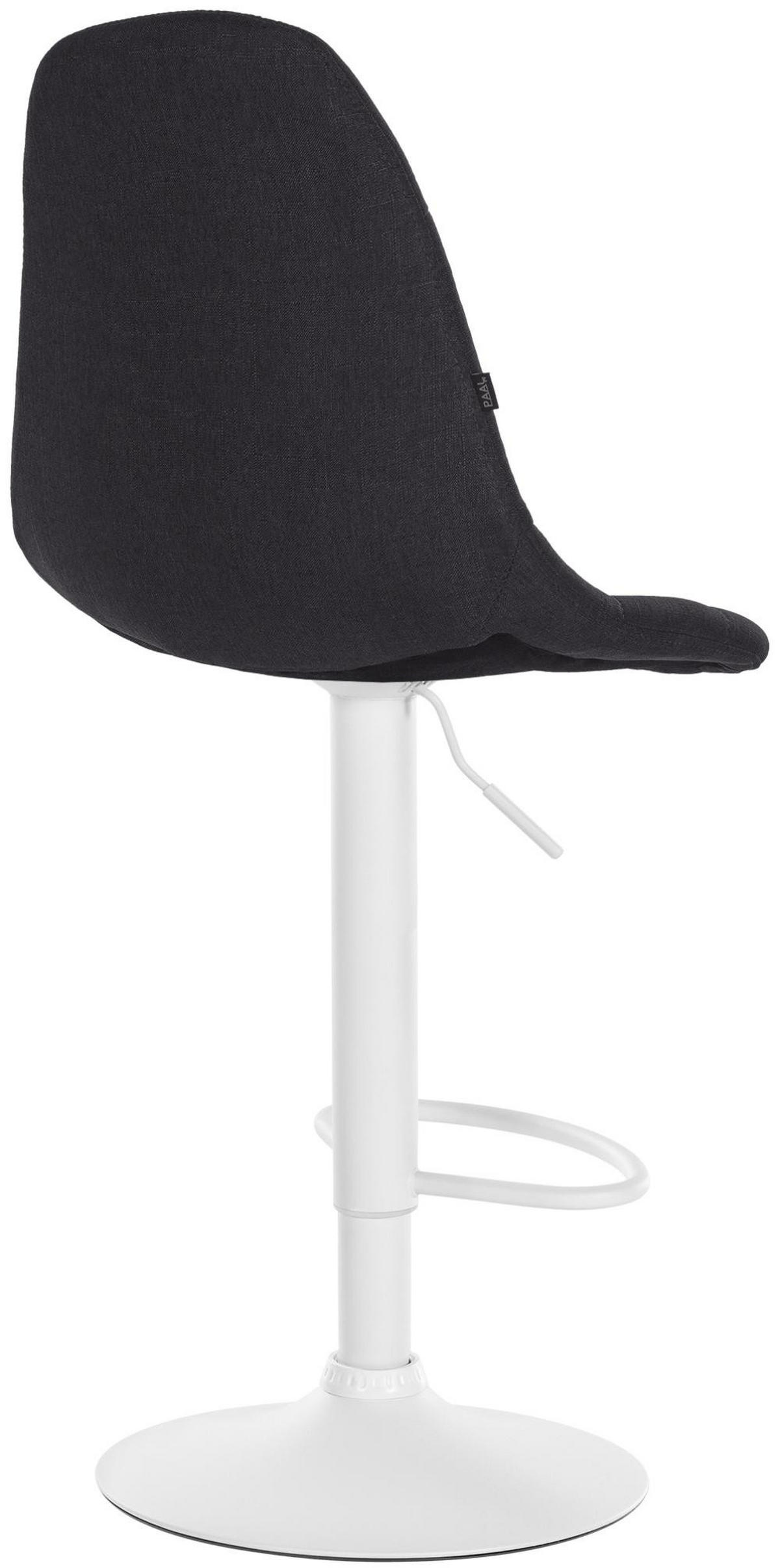 BARHOCKER Metall schwarz - Schwarz, Textil/Metall (47/99/56cm) - CLP