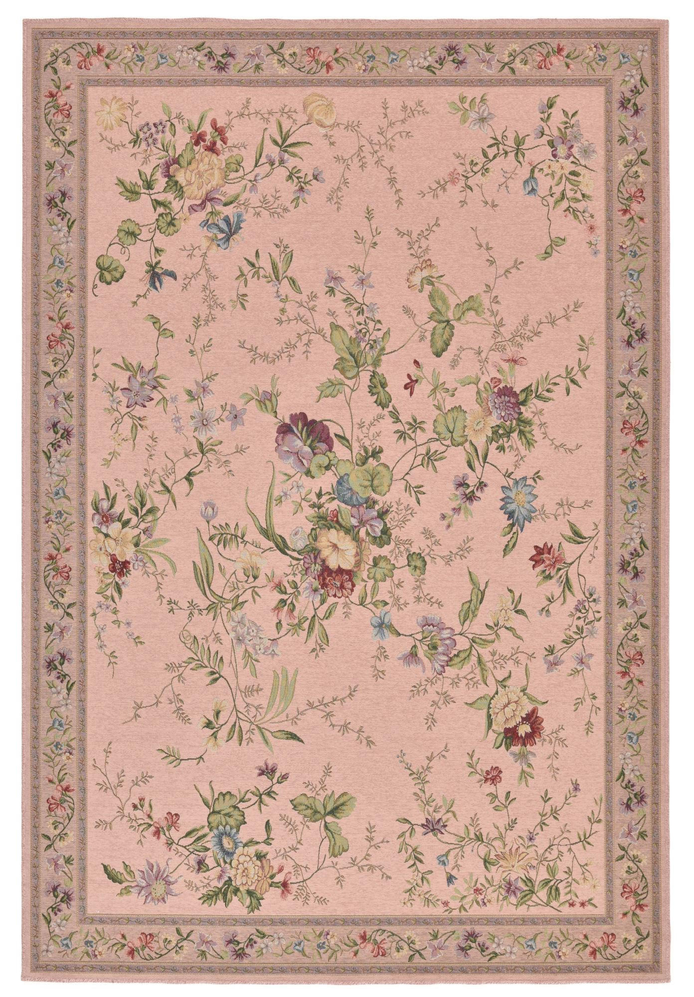 FLACHWEBTEPPICH Flomi 80x150 cm - Rosa, Textil (80/150cm) - THEKO