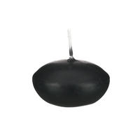 SCHWIMMKERZEN Schwarz 24 x Ø 60 mm, 20 Stück - Schwarz, Paraffin (6/2.4/2.4cm) - Kopschitz Kerzen