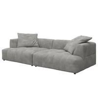BIGSOFA - Grau, Holz/Kunststoff (272/70/126cm) - home24