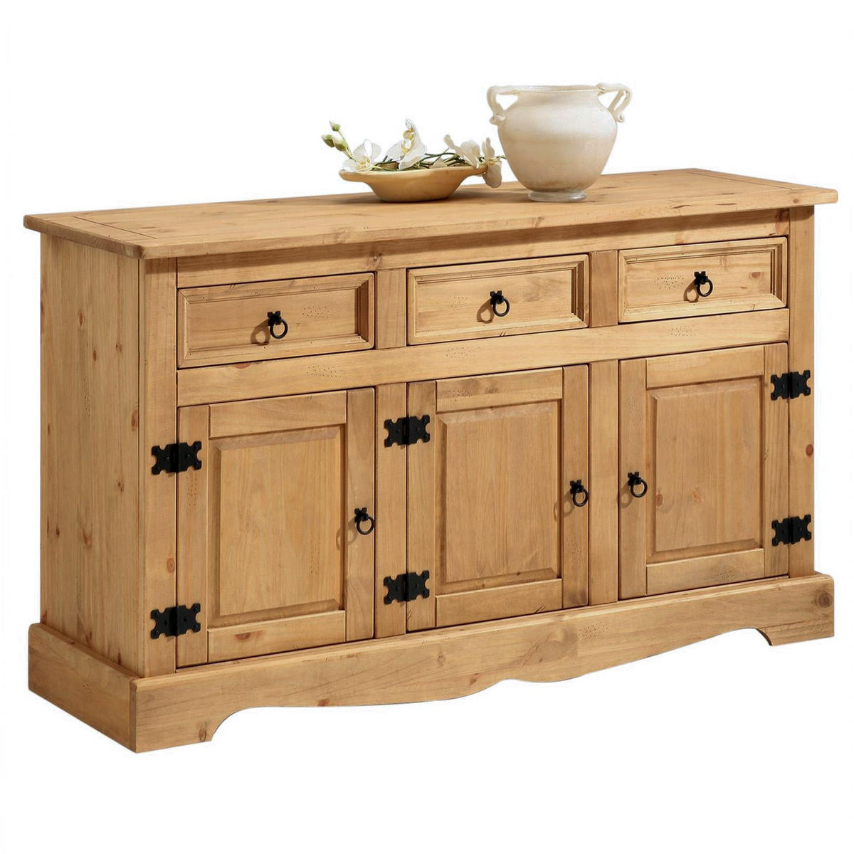 ANRICHTE TEQUILA - Kieferfarben, Holz (154/88/50cm) - IDIMEX