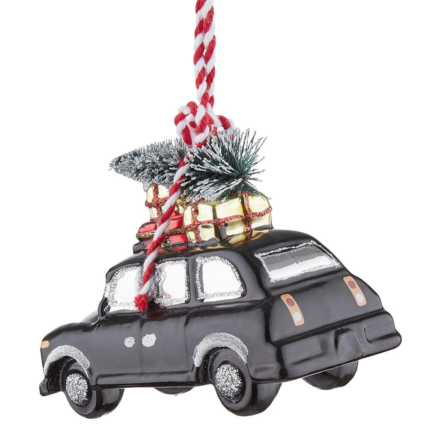 BAUMANHÄNGER Hang On Auto Mit Baum - Multicolor, Glas (5/8/11cm) - Butlers