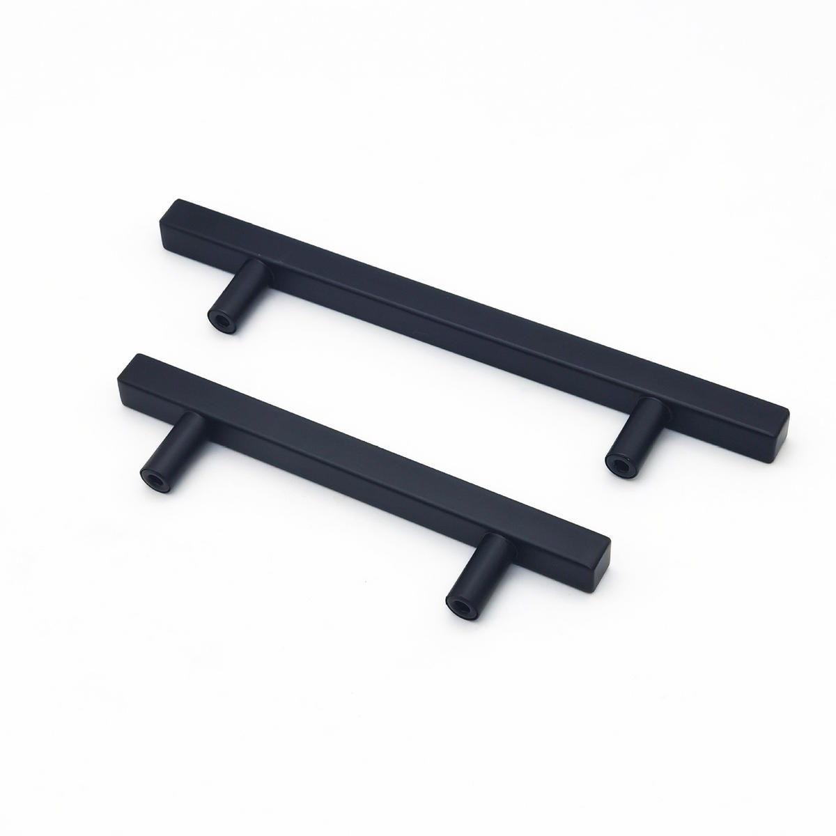 MÖBELGRIFF Schwarz 10er-Set 128 mm Edelstahl - Schwarz, Metall (1.2/3.5/18.8cm)