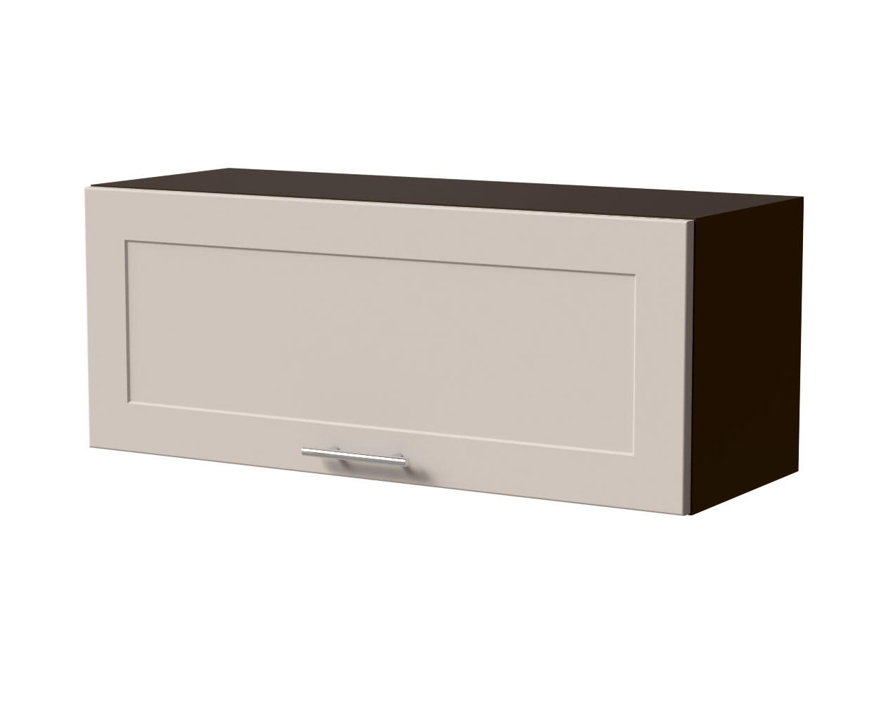 KLAPPHÄNGESCHRANK Oslo W4B/90 Lava / Kaschmir Matt 90 / 32,5 / 36cm - Blum Aventos - Kaschmir/Dunkelgrau, Holz/Holzwerkstoff (90/36/32.5cm) - Feldmann-Wohnen