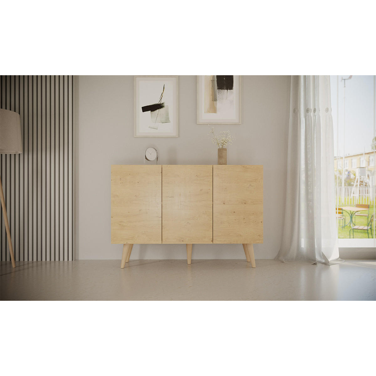 SIDEBOARD Toronto Holz - Braun, Holzwerkstoff (120/95.5/40cm) - Petits-meubles