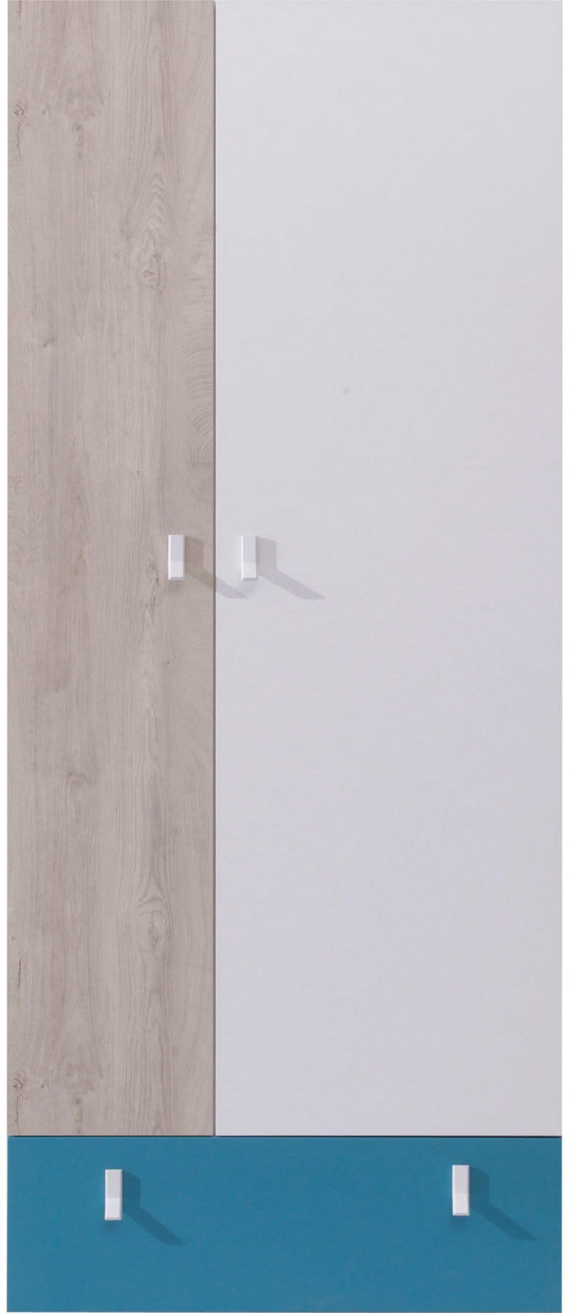 SCHLAFZIMMER Set 6-tlg. – PLANET System – Sonoma Eiche / Weiß - Eichefarben, Holzwerkstoff (80/190/50cm) - hi-markt