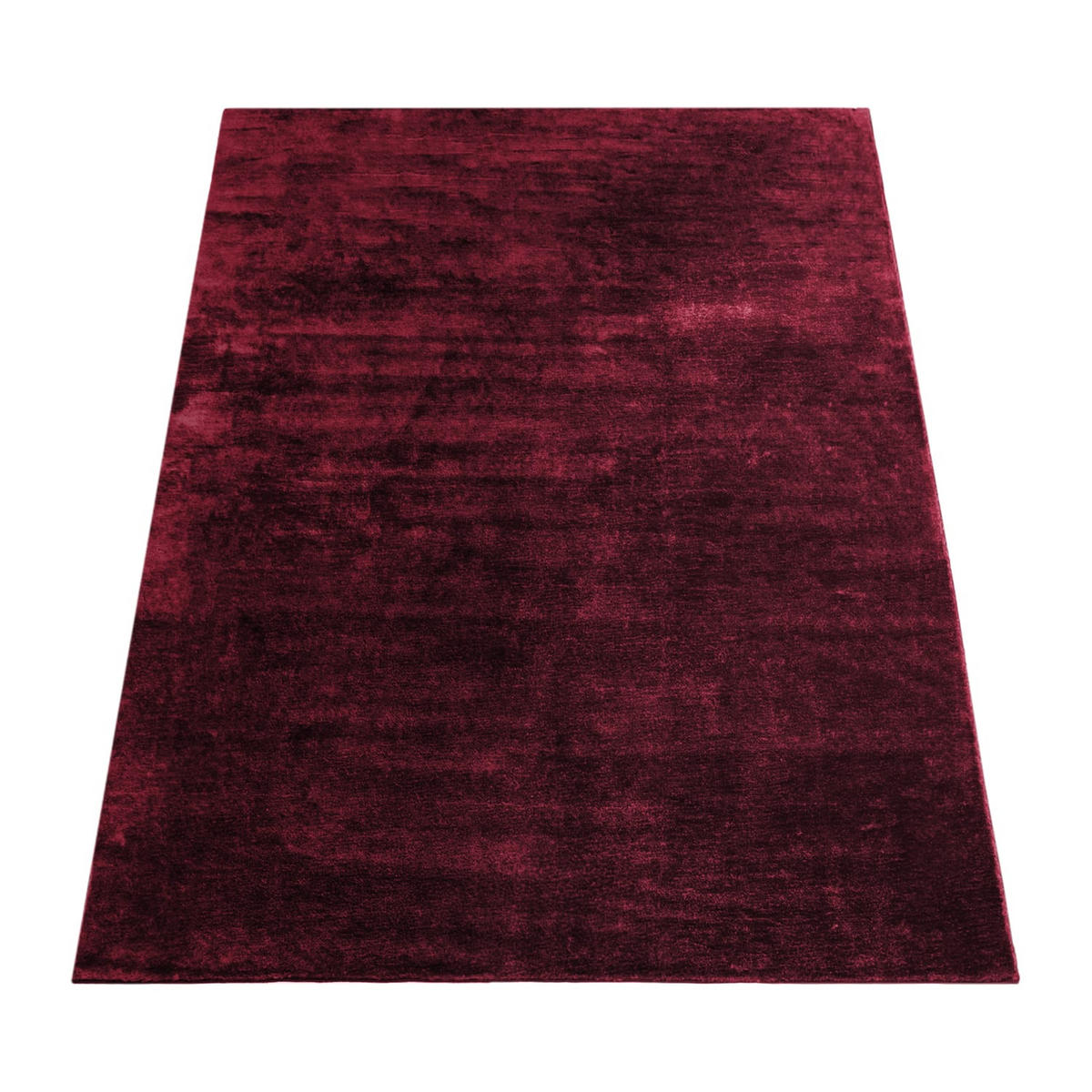 TEPPICH Kurzflor waschbar Unifarben Wohnzimmer schmutzabweisend Rot Rechteckig 100x200 - Rot, Textil (100/200cm) - KADIMA DESIGN
