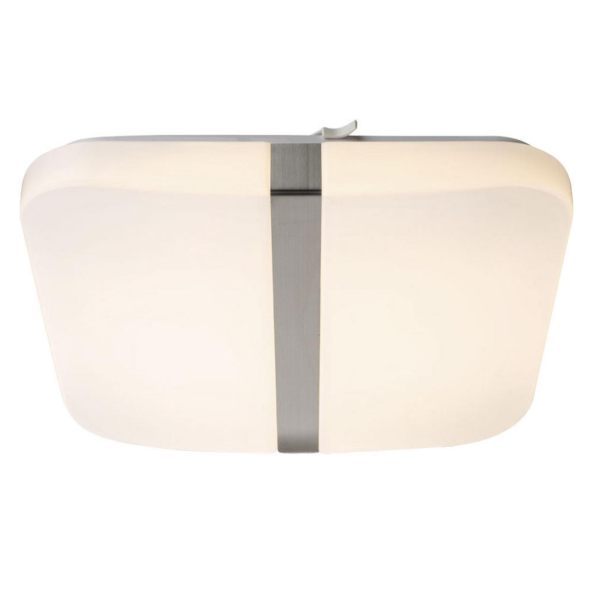 LED DECKENLEUCHTE Chrom Weiß Quadrat - Weiß, Metall (33/33/5.5cm) - Globo Lighting