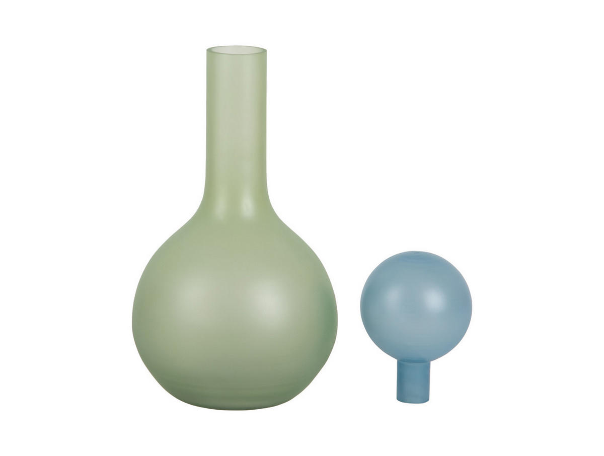VASE Alegre Globo 14/14/31 cm - Grün, Glas (14/31cm) - Present Time