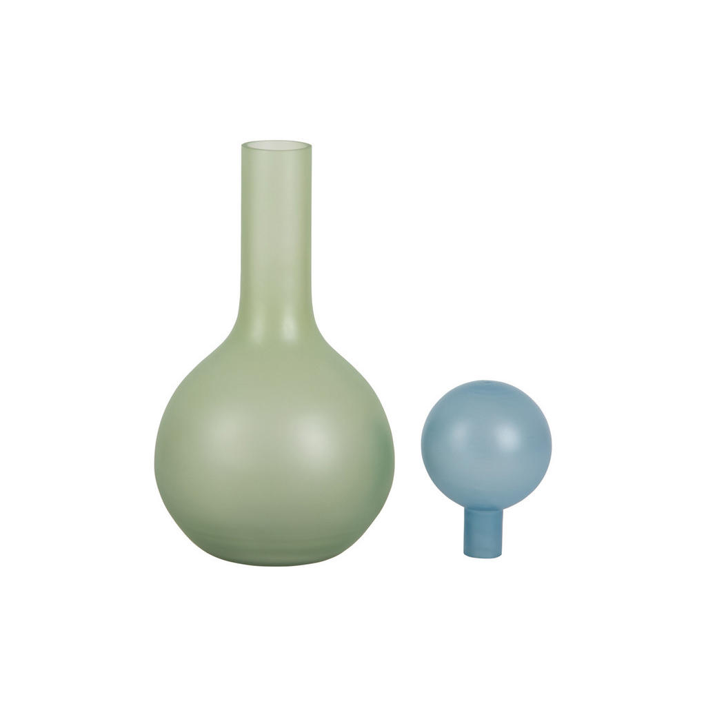 Thumbnail - Present Time Vase, Grün, Glas, Rund, 31 cm, CE, Dekoration, Vasen, Glasvasen