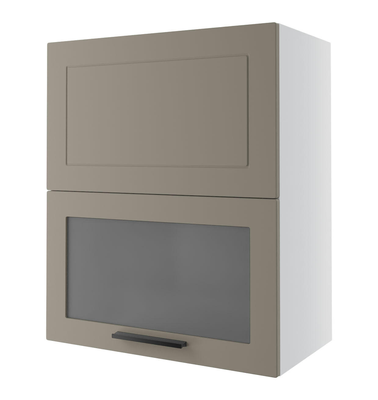KÜCHENHÄNGESCHRANK Kvantum W8BS/60 Beige Matt / Weiß Matt 60 / 32,5 / 72cm - Beige/Weiß, Holz/Holzwerkstoff (60/72/32.5cm) - Feldmann-Wohnen